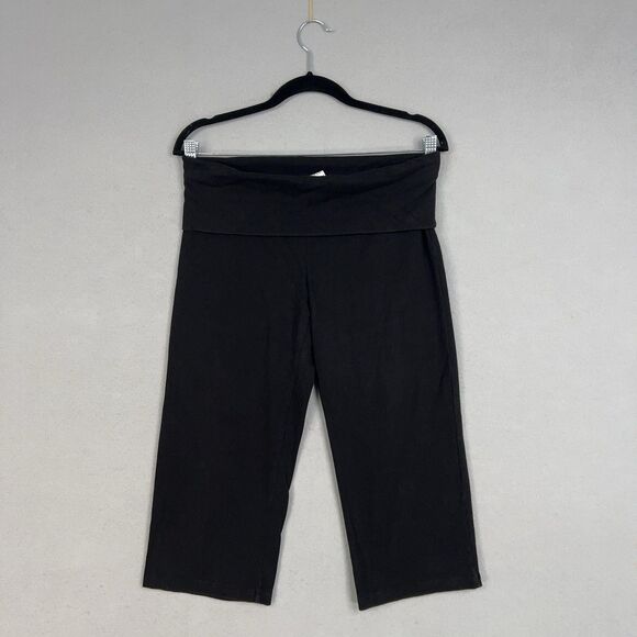Victorias Secret PINK Pants Women Large Fold Over Yoga Capri Rhinestone 90s Y2K - Picture 2 of 16